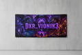DXR_VI0NIK3 Wall Banner mockup on wall