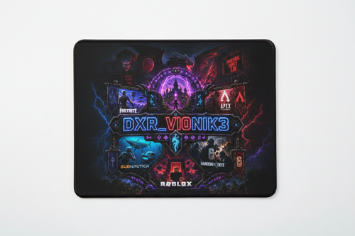 DXR_VI0NIK3 Gaming Mousepad with logo